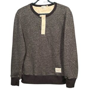 Club Monaco Crewneck Sweatshirt Heathered Grey Mens Size Small Medium